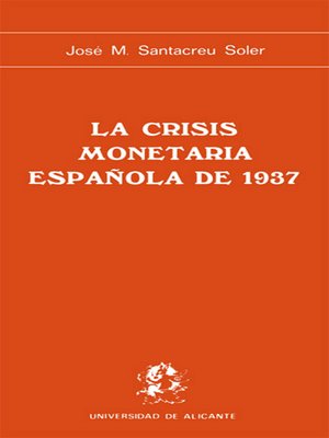 cover image of La Crisis monetaria española de 1937